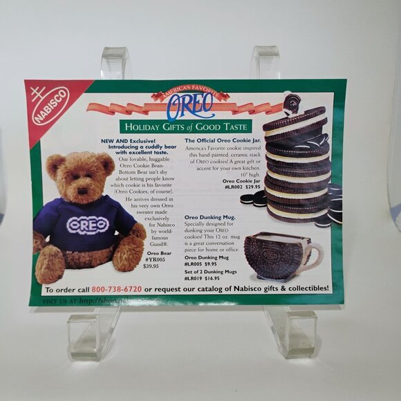 Vintage Oreo Cookie Tin Canister Santa Claus 100 Years Nabisco Goodness 1998 - Picture 6 of 8